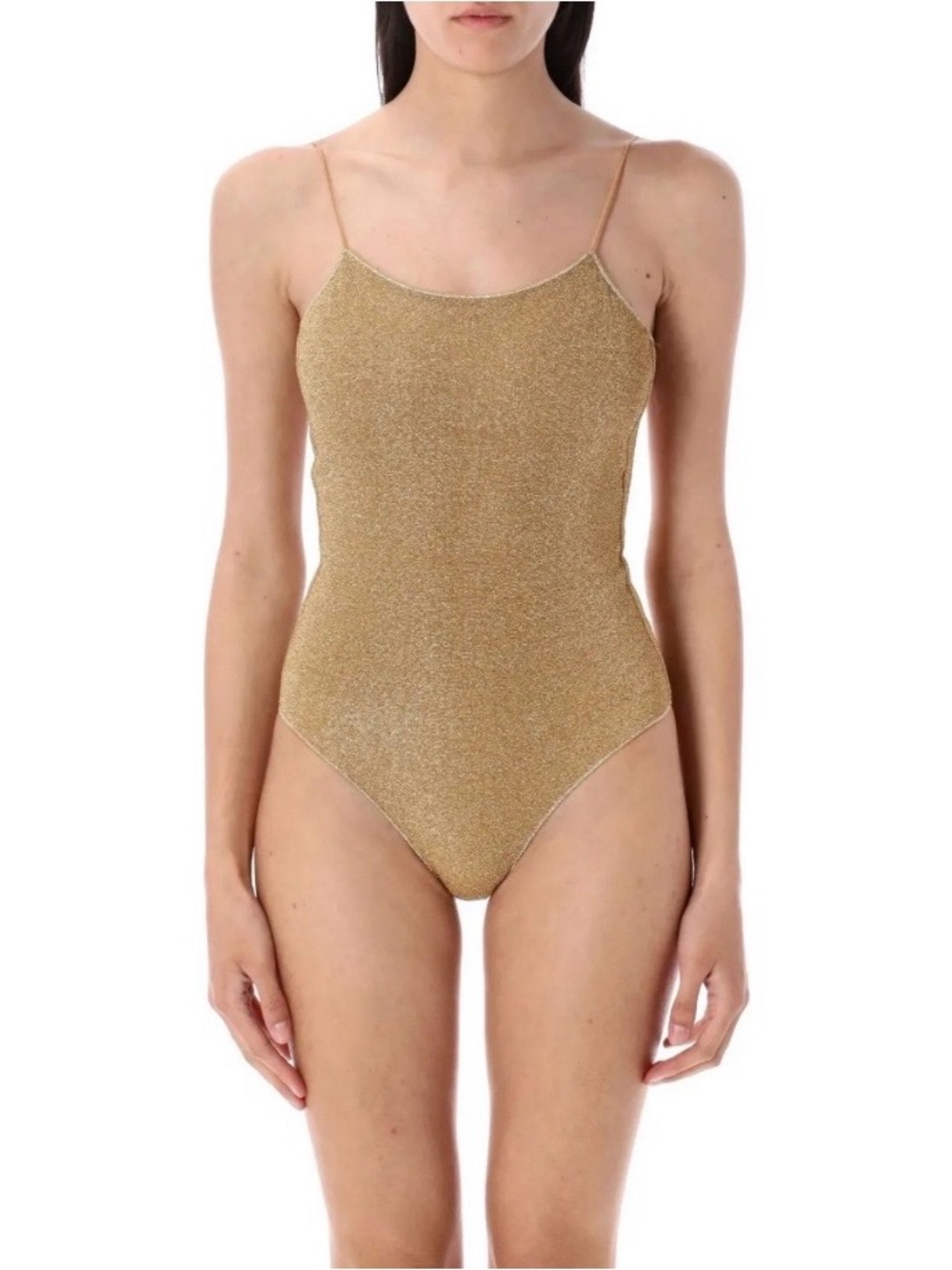 NWOT Oseree Gold Shimmer One-Piece Swimsuit
